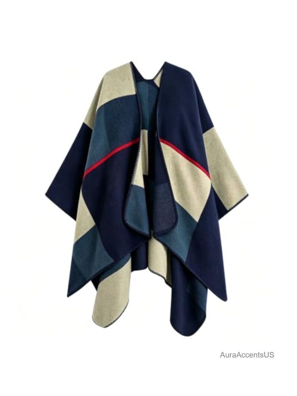 Women's Shawl Wrap Soft Sweater Poncho Cape One Size